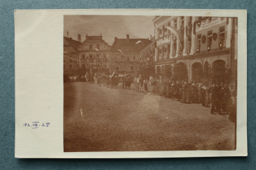 AK Cham / 1925 / Foto Karte / Marktplatz / Umzug / Strassenansicht / Tracht / W Speiser